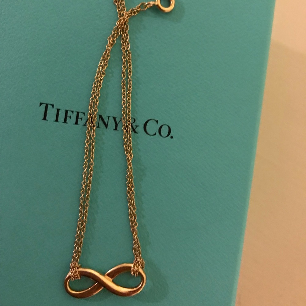 Tiffany and co gold infinity bracelet